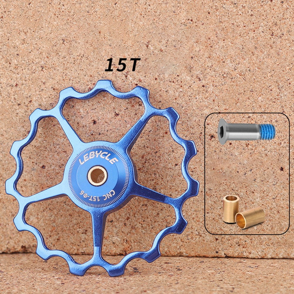 Blue 15T 1115T Wheel Steel Bearing Pulley Road Bike Bicycle Rear