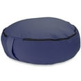 thumbnail image 1 of 18" Round Heavy Canvas Zafu Meditation Yoga Cushion, Blue, 1 of 2