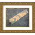 thumbnail image 1 of Blue 18x15 Gold Ornate Wood Framed with Double Matting Museum Art Print Titled - Column, 1 of 4