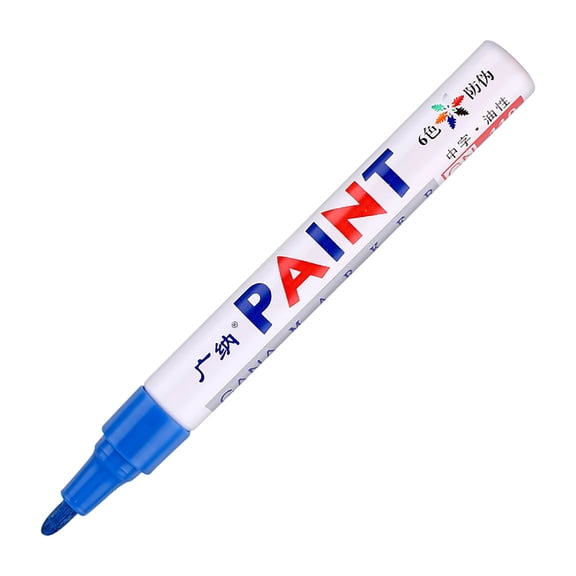 Blue 1Pcs Paint Marker Pen For Car Tyre Tire Rubber Metal 5ML