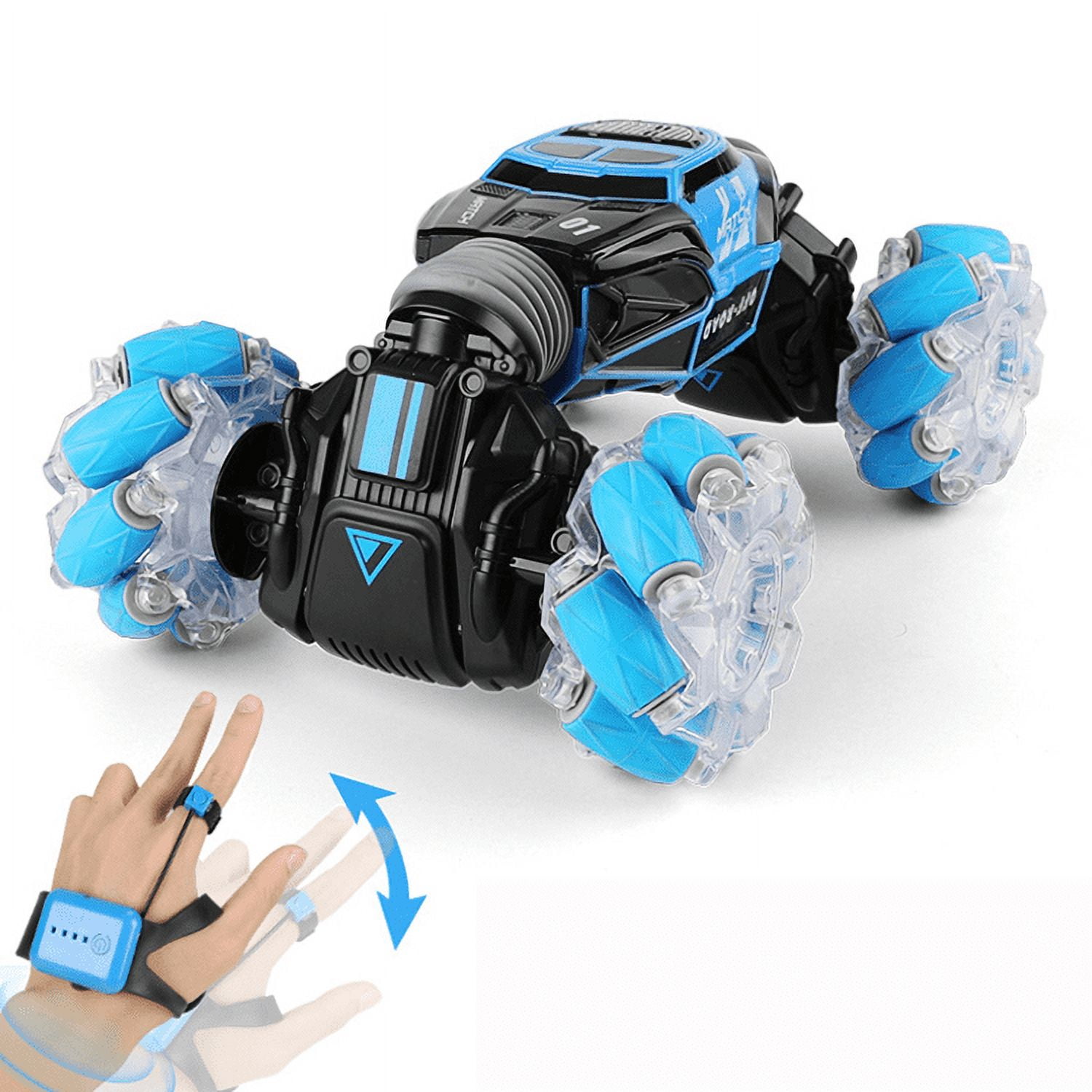 Running Remote Blue 2.4G Remote Control Car 360 Rolling Double Side Running Newest ...