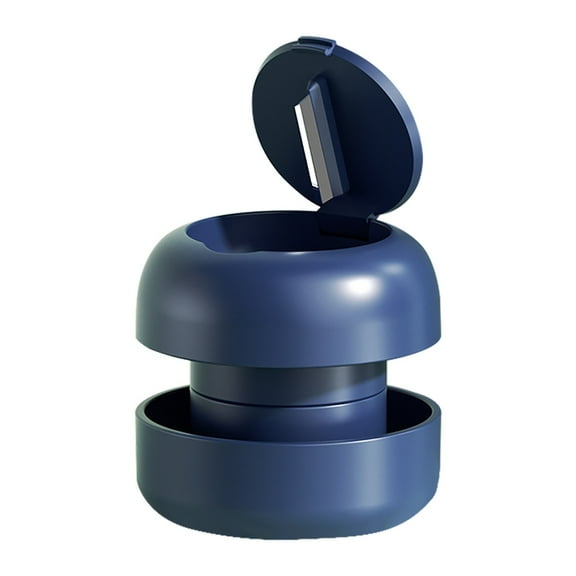 Blue 2-In-1 Pill Cutter And Grinder, Portable Medicine Crusher With Storage Box, Easy To Clean, Ideal For Kids, Elderly, Travel, Includes 2 Pieces