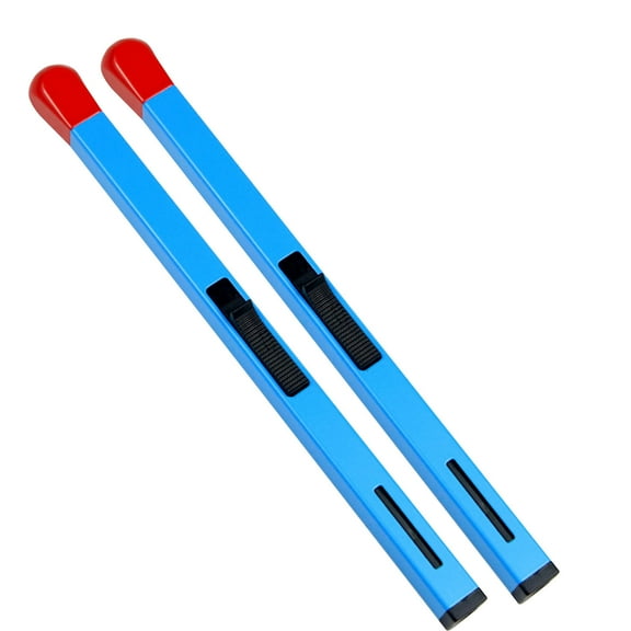 Blue 2-Pack Classic Luminous Lighters Matchstick Style, Windproof Refillable For Home Camping Use, Reliable Flame For Candle Stove Fireplace