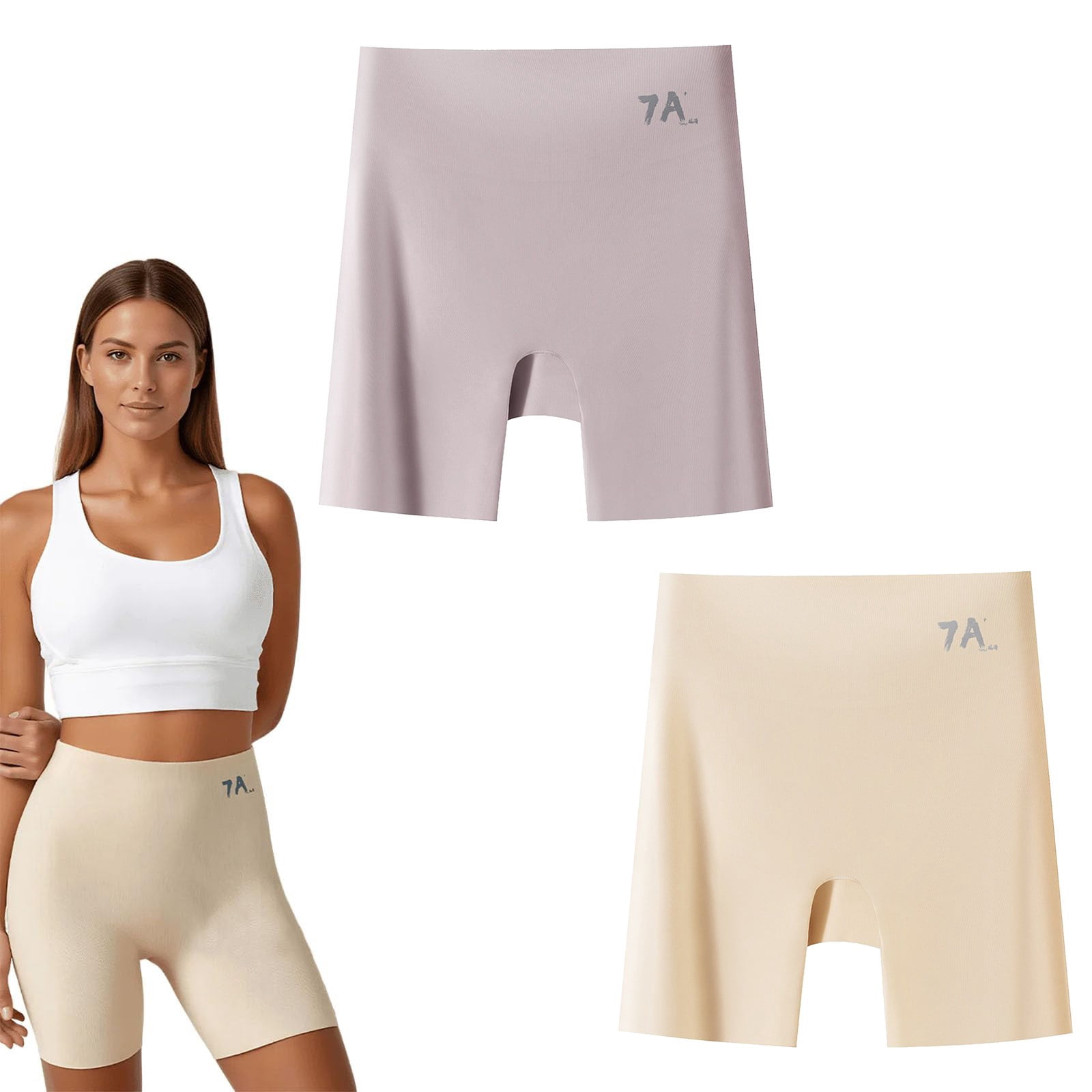 Blue 2 Pack Slip Shorts High-Waisted, Tummy Control, Butt Lift, Under ...