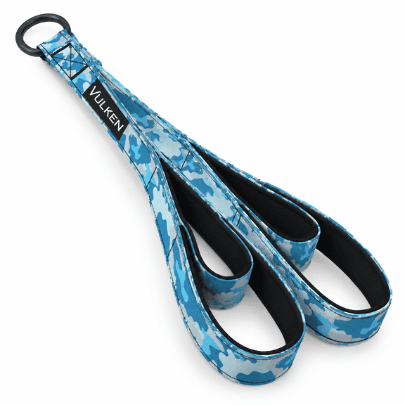 Blue 2-in-1 Tricep Rope Cable Attachment, 22 and 28.7 Inch Lengths