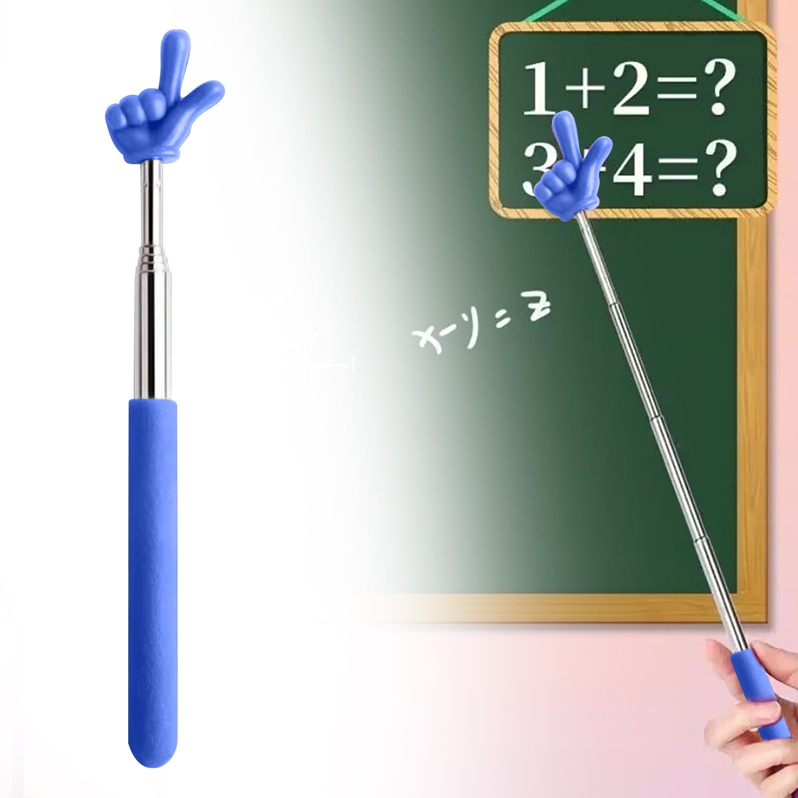 Pointer For Reading Blue 21 Inch Telescopic Finger Pointer – Fenull Retractable Reading ...