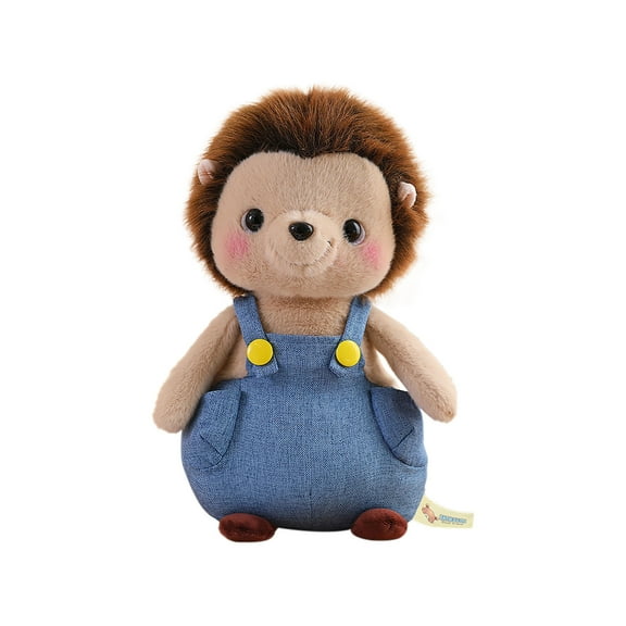 Blue 25Cm Large Hedgehog Stuffed Animal Push Toy Soft Plush Gift For Kids Girlfriend Weighted Bottom Super Soft Fabric Huggable Toy For Boys And Girls Birthday Party Gifts