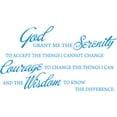 thumbnail image 1 of Blue 27" x 15" God grant me the serenity PRAYER BIBLE... Vinyl Wall Art Home Decor Decal Sticker, 1 of 1