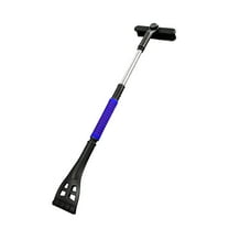 Blue 3-In-1 Snow Shovel Car Windshield Ice Scraper With Snow Brush Window Snow Removal Brush Commonly Used Retractable Snow Removal Brush Tool In Winter