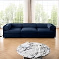 thumbnail image 1 of Blue 3-Seat Modular Sectional with Quick Assembly - Get Your Living Room Sofa Ready Fast, 1 of 5