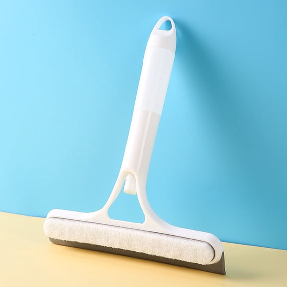 Blue 3-in-1 Multifunctional Spray Window Squeegee Cleaner Brush, Glass and Mirror Cleaning Tool
