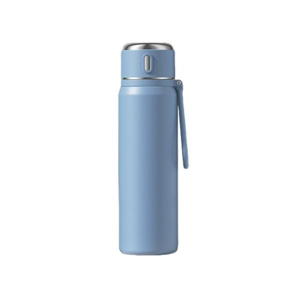 Blue 316 Stainless Steel Insulated Water Cup With Leak Proof Lid, Food Grade Thermos For Kids, Students And Outdoor Use, Keeps Drinks Hot Or Cold, 2.7X2.7X9.8In 0.9Lb
