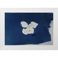 thumbnail image 1 of Blue 32x23 White Modern Wood Framed Museum Art Print Titled - White Flower, 1 of 4