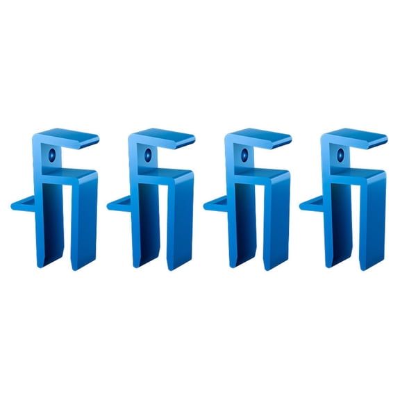 Blue 4 Pieces Blue Plastic Cabinet Clamp Set Woodworking Jigs Tool For Wardrobe Assembly Fixture Size 2.83X1.18X0.91 Inch Carpentry Helper For Diy Furniture Installation