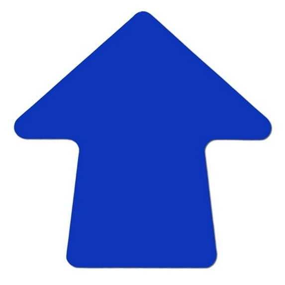 Blue 4" Stick-On Colored Vinyl Directional Arrows (100 Per/Roll)