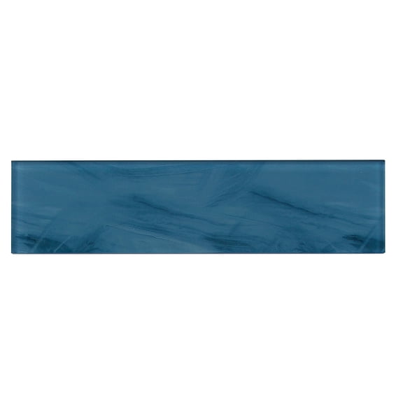 Blue 4-in x 16-in Glass Wall Tile( 8.8 sq. ft. /Box )
