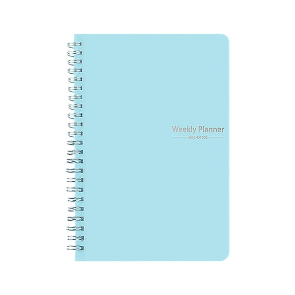 Blue 52-Week Daily Planner 2026 – Full-Page Discipline Planner with One-Page Calendar for Goal Setting and Organization