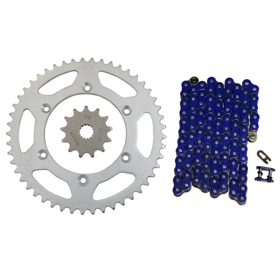 Blue 520x112 Drive Chain & 13/48 Gearing for Yamaha YZ125 13T & 48T Sprockets