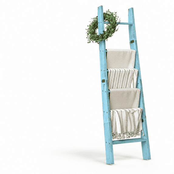 Wooden Rack Png Blue 61.8