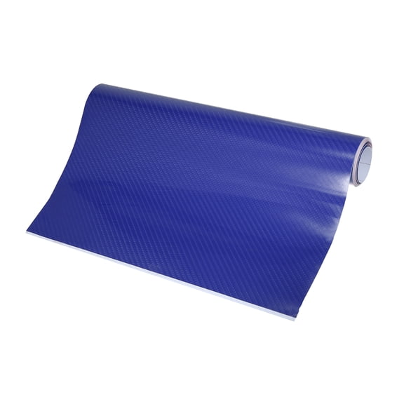 Blue 6D Carbon Fiber Pattern Car Vinyl Wrap Roll Sticker Self Adhesive Film Fit for Cars Motorcycles 152x30cm 60"x12"