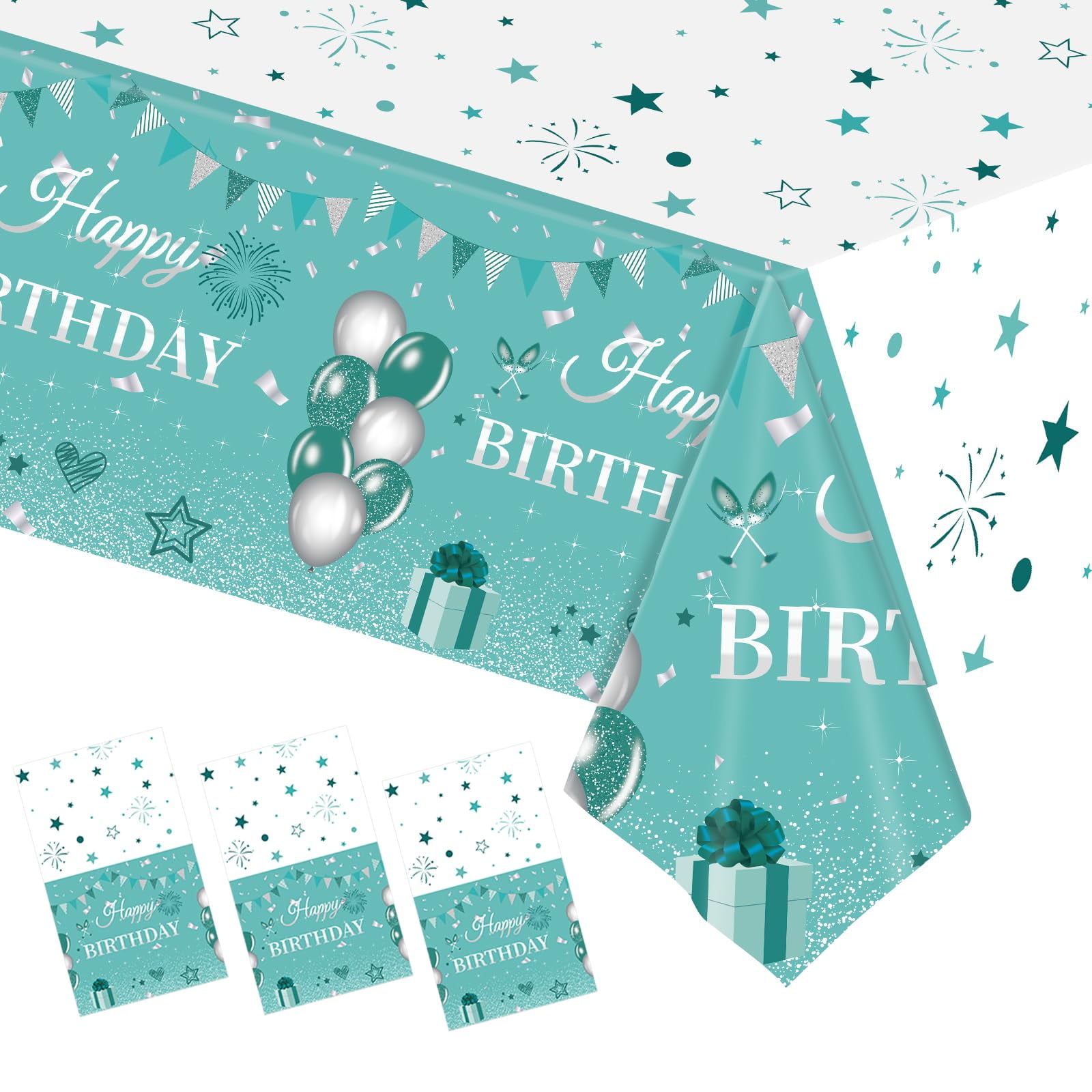 Palloncino Olografico 70th Birthday, Blu, 45,7 Cm, Oaktree UK - 4
