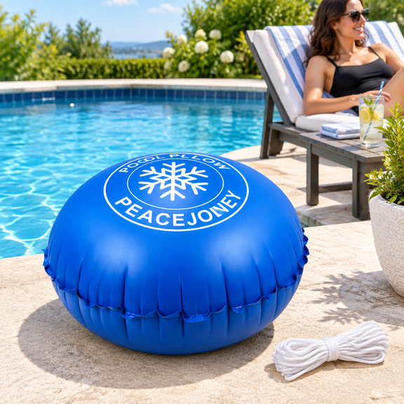 Blue 8×8 Ft Winter Pool Pillow for Above Ground Pool Protection