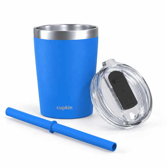 Blue 8 Fl Oz (Pack of 1) Stackable Stainless Steel Smoothie Tumbler