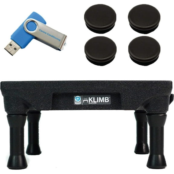 Blue-9 KLIMB Training Kit, Professionally Designed Dog Platform and Accessories for Training and Agility and Accessories, Black