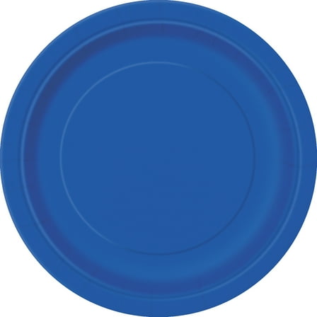 Disposable Paper Plates, 9", Blue, 55 Pieces, by Way To Celebrate