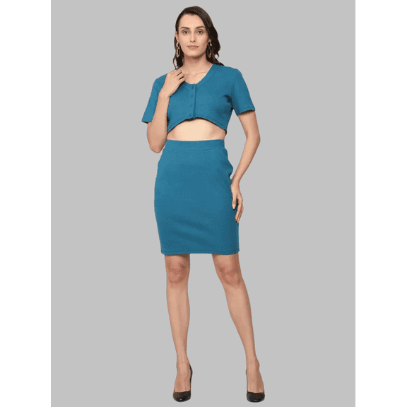 Blue, A- Line, Bodycon Dress