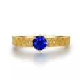 thumbnail image 1 of Blue AAA Cubic Wedding Jewelry Women's 925 Silver Engagement Party Ring Size 4-9, 1 of 7