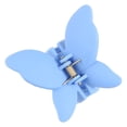 thumbnail image 1 of Blue [ABS Medium Frosted Butterfly Clip] New Fashion Simple Hair Claw Clip Set, 1 of 8