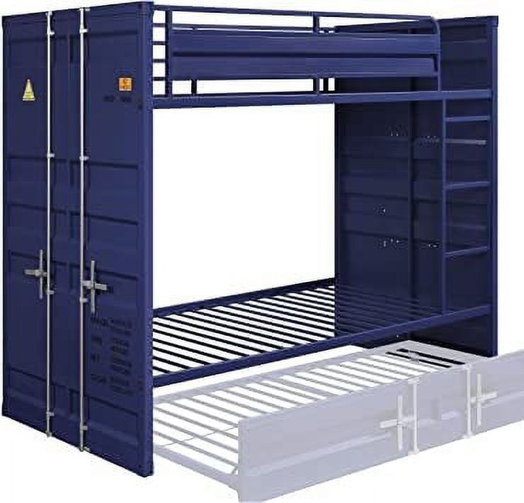 Blue ACME Cargo Bunk Bed Twin/Twin Stylish and Durable Design (1 Set