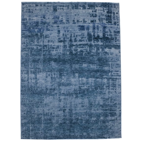 Blue Abstract 6X8 Modern Rug
