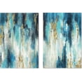 thumbnail image 1 of Blue Abstract Canvas Wall Art Decor Colorful Oil Painting Artwork Picture for Bedroom Small Living Room Bathroom Decorations Blue And Gold Wall Decor Set(12x16x2), 1 of 6