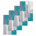 thumbnail image 1 of Blue Abstract Kitchen Dish Towels for Drying Dishes Set of 4, Grey Geometric Oil Painting Vintage Gradient Waffle Weave Microfiber Hand Tea Bathroom Towels Quick Dry & Absorbent Towel 15.7x23.6, 1 of 7