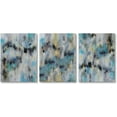 thumbnail image 1 of Blue Abstract Painting Set of 3 Pieces Wall Art Modern Canvas Artwork for Living Room Bedroom Decor (Blue), 1 of 6