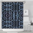 thumbnail image 1 of Blue Abstract Pattern Shower Curtain 84"x72" ,Bathroom Decorative Shower Curtains Set with 12 Hooks,Modern Waterproof Washable Shower Curtain, 1 of 6