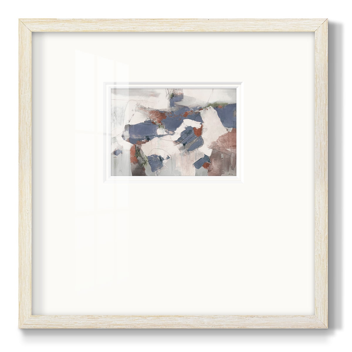 Blue Abstract-Premium Framed Print