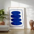thumbnail image 1 of Blue Abstract Stacking Stone Art Poster Minimalist Modern Wall Decor, 16x24 UNFRAMED, 1 of 3