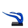 thumbnail image 1 of Blue Abstract Wavy Sculpture, 1 of 1
