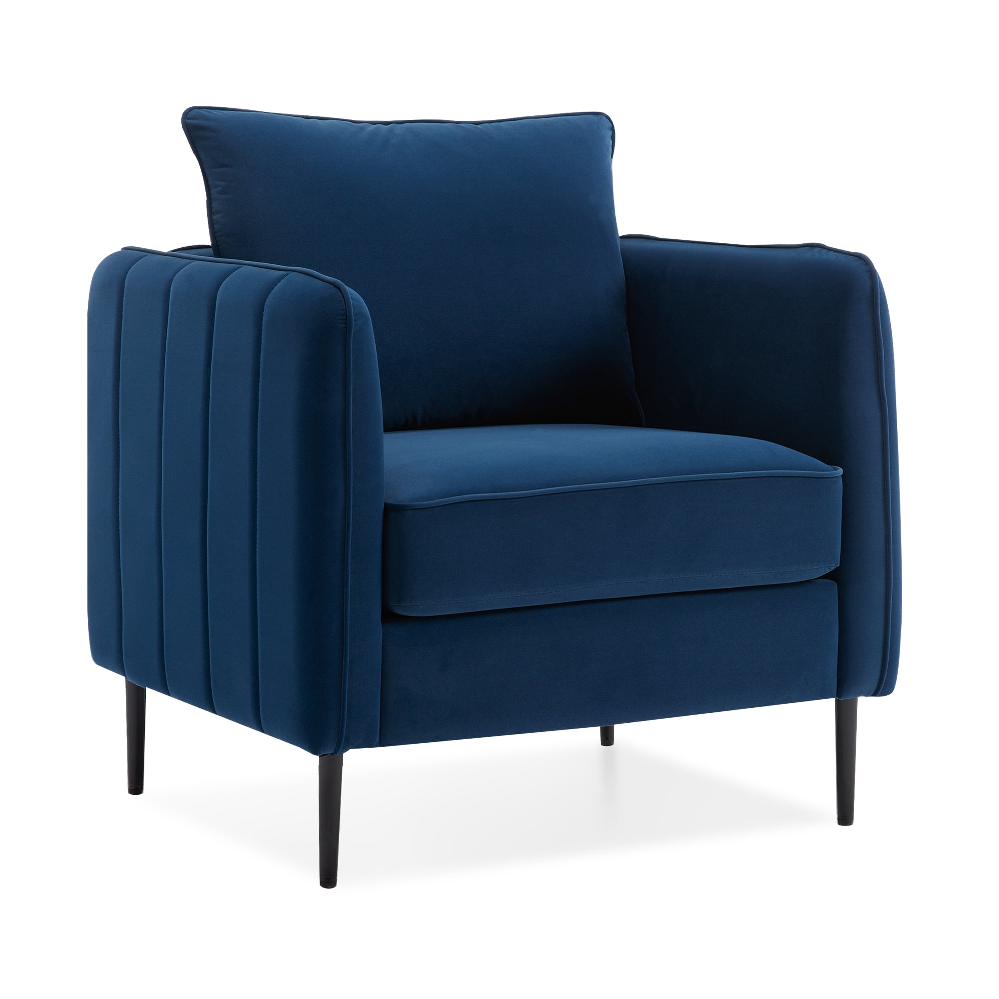 Blue Accent Chairs for Living Room, Modern Upholstered Accent Chair