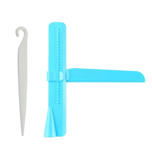 Blue Adjustable Icing Scraper Cake Smoother with White Stripping Knife