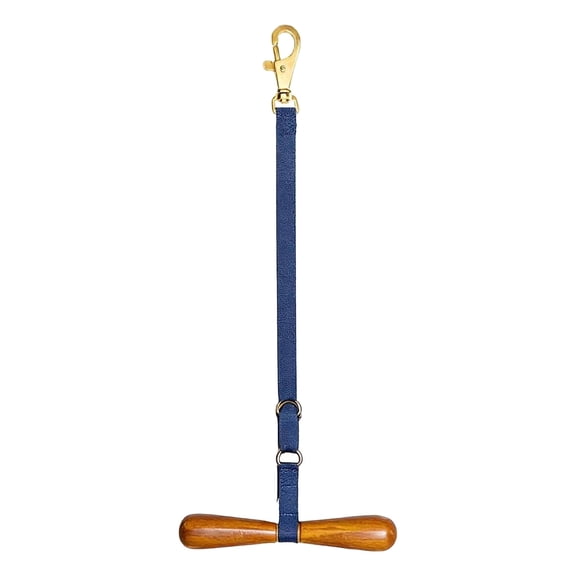 Blue Adjustable T-Shape Saddle Hanger, Heavy-Duty Hanging Strap for Wall or Trailer, Portable Western and English Saddle Storage Rack, Compact Barn Tack Organizer for Shows and Travel