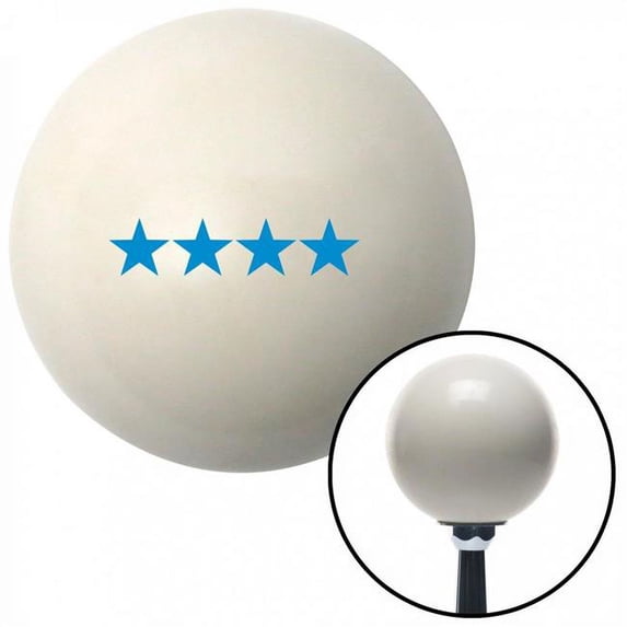 Blue Admiral Ivory Shift Knob with M16 x 1.5 Insert Shifter Auto Manual Custom Brody