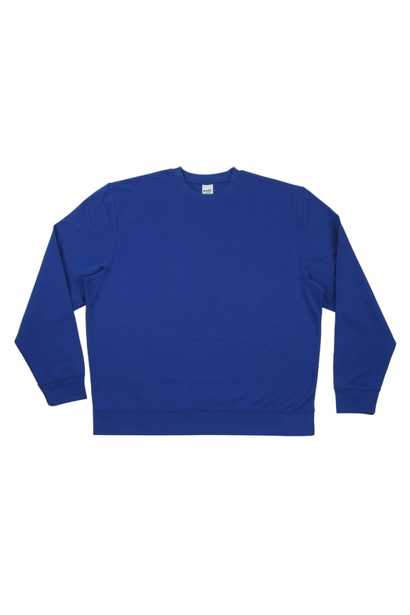 Blue Adult Crew Neck Sweatshirt - Small Cotton-Poly Fleece Pullover for Vinyl Transfers & Fabric Paint, Unisex Fit for Custom DIY Apparel, 12 Pack