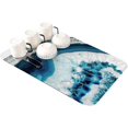 thumbnail image 1 of Blue Agate Dish Drying Mat for Kitchen Counter, Super Absorbent Quick Dry Coffee Bar Mat Pad Thin Diatomaceous Sink Mat Non Slip Dish Drainer Mat 23.5x15.5 Modern Marble Geometric Abstract Art, 1 of 6