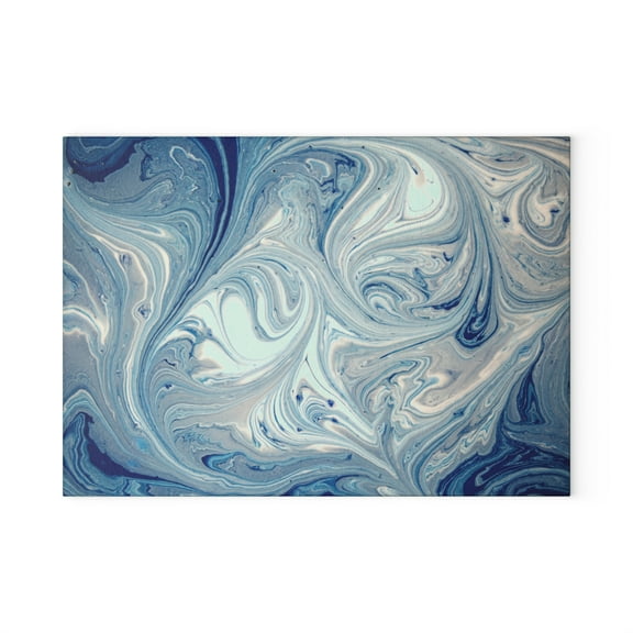 Blue Agate Swirl Cheese Board, Geode Decor Charcuterie Platter
