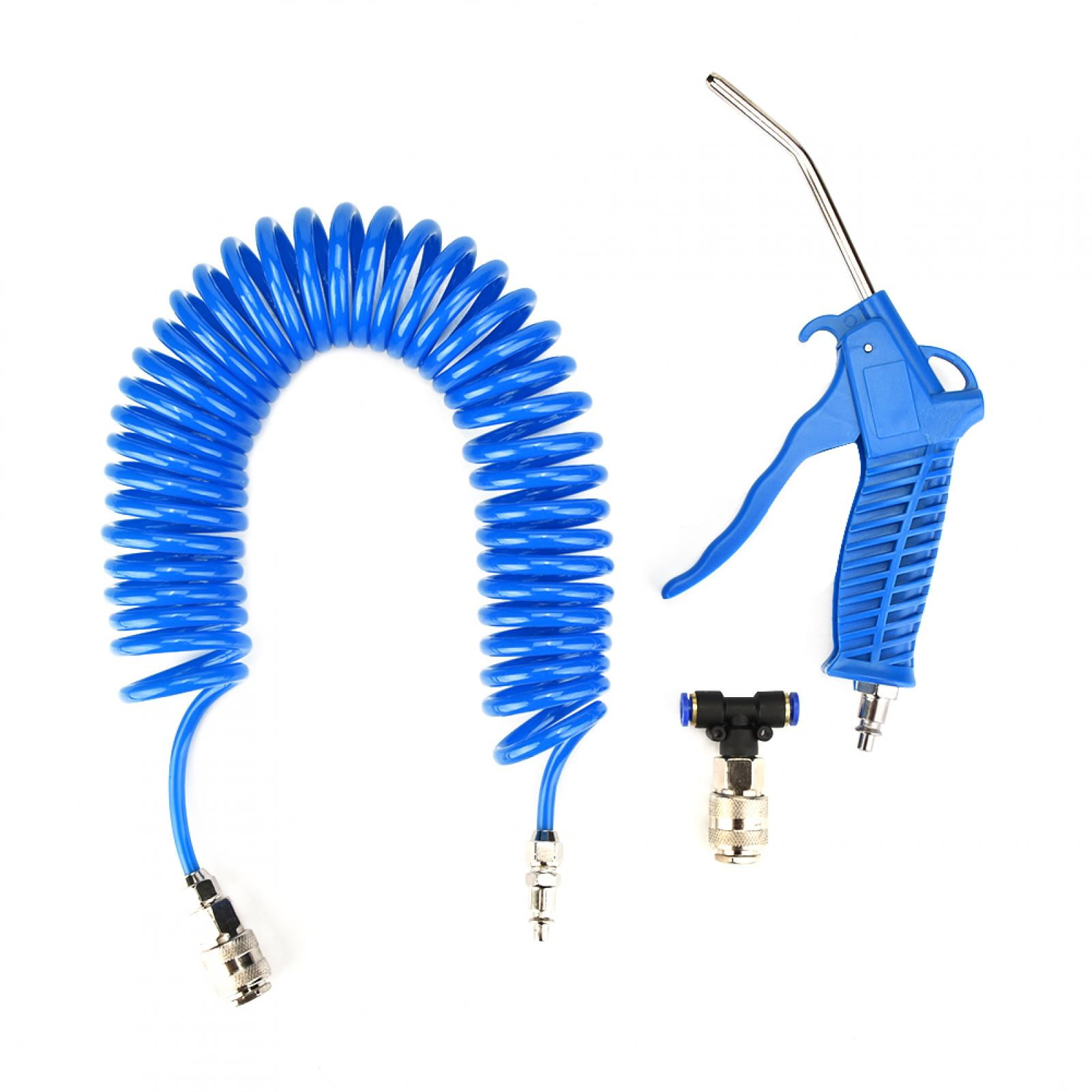 Blue Air Duster Gun Pneumatic Wind Blowing Kit Set with EU Connector PU