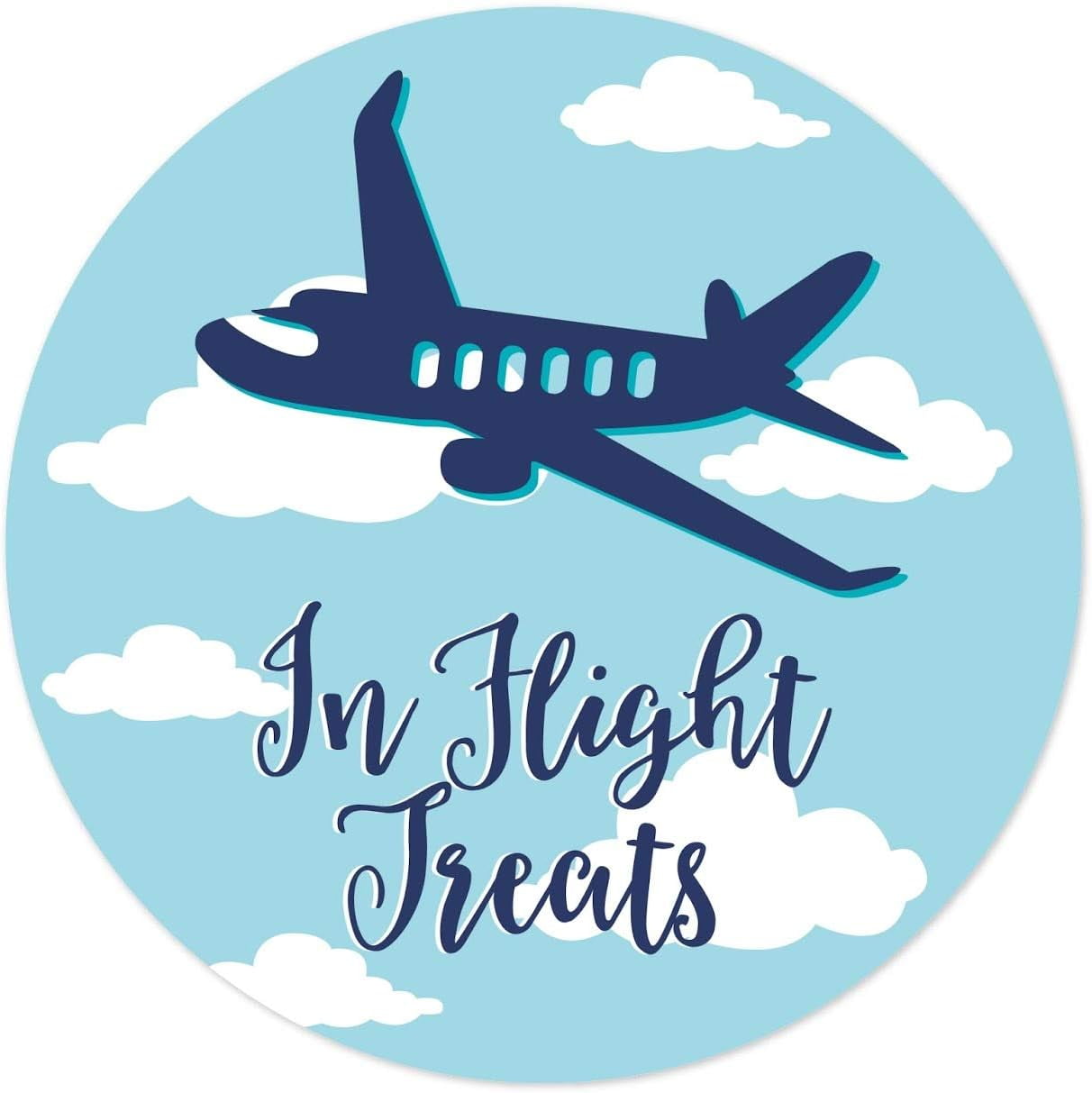 Blue Airplane Clouds Birthday Party Collection, Favor Bag DIY Party